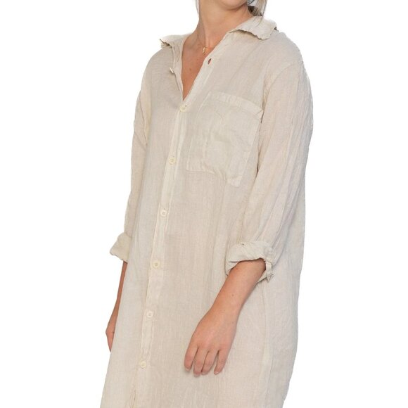 CP Shades Elle Linen Dress, Sand L - Picture 2 of 6